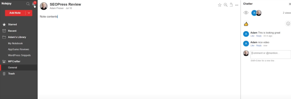 Notejoy Personal Experience Image