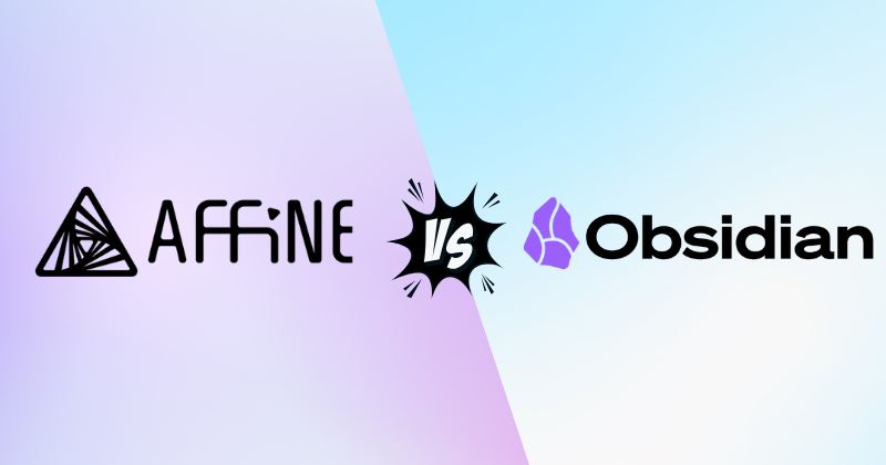 AFFiNE pro vs Obsidian