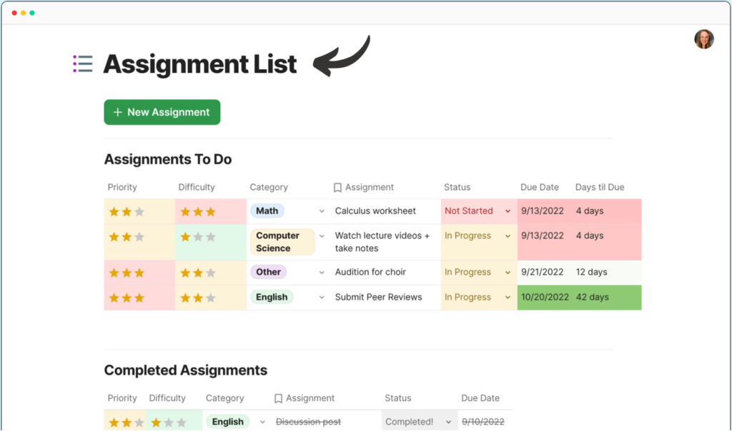 Coda Assignment Assistant for Students