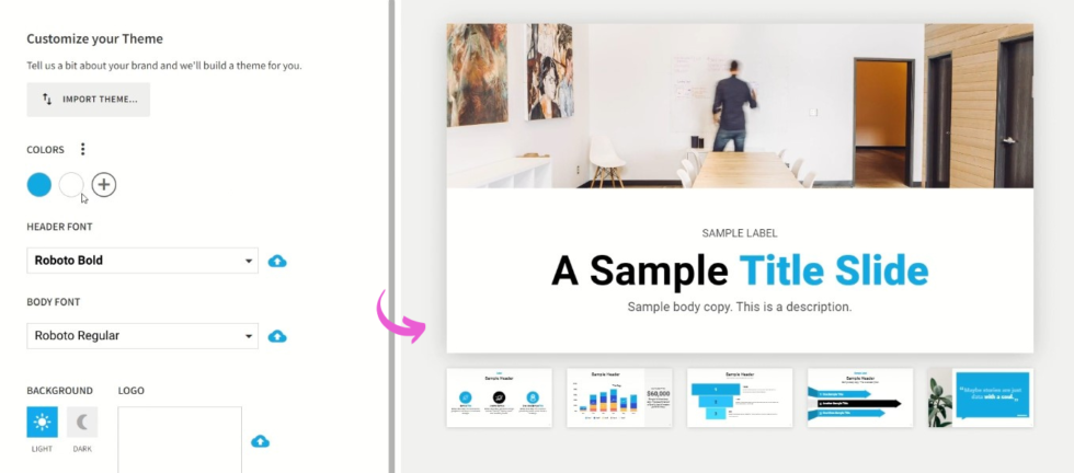 Beautiful AI Customizable Themes Image
