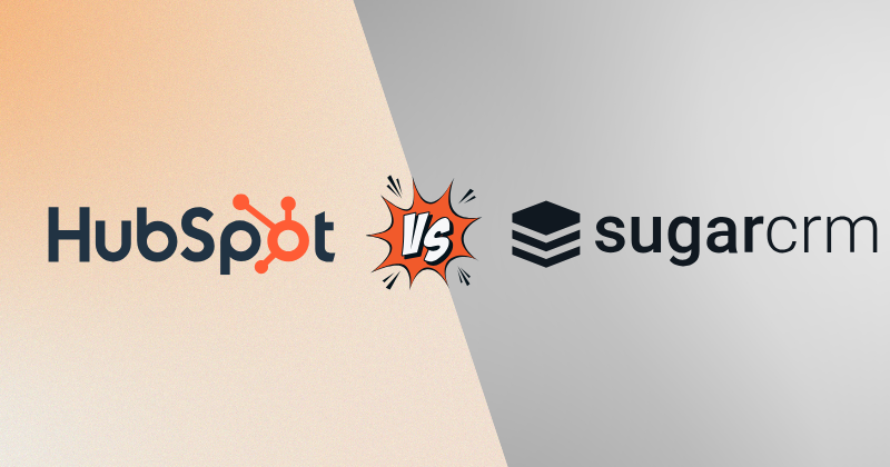 HubSpot vs SugarCRM