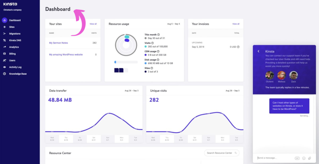 Kinsta Personal Experience