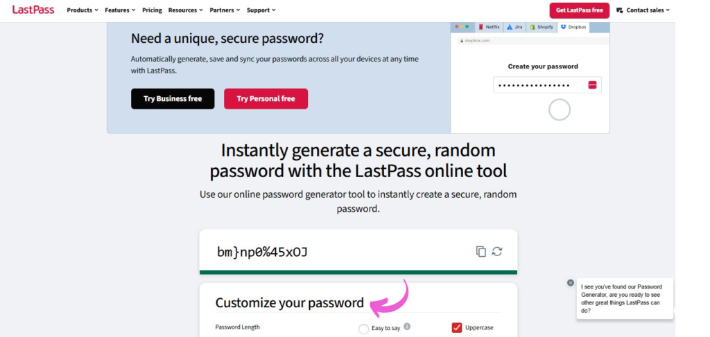 LastPass Password Generator