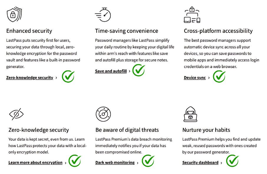 LastPass Top Benefits