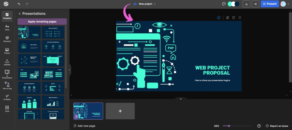 Slidesgo Personal Experience Image
