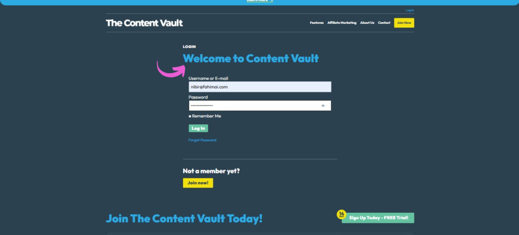 The Content Vault Personal Experience