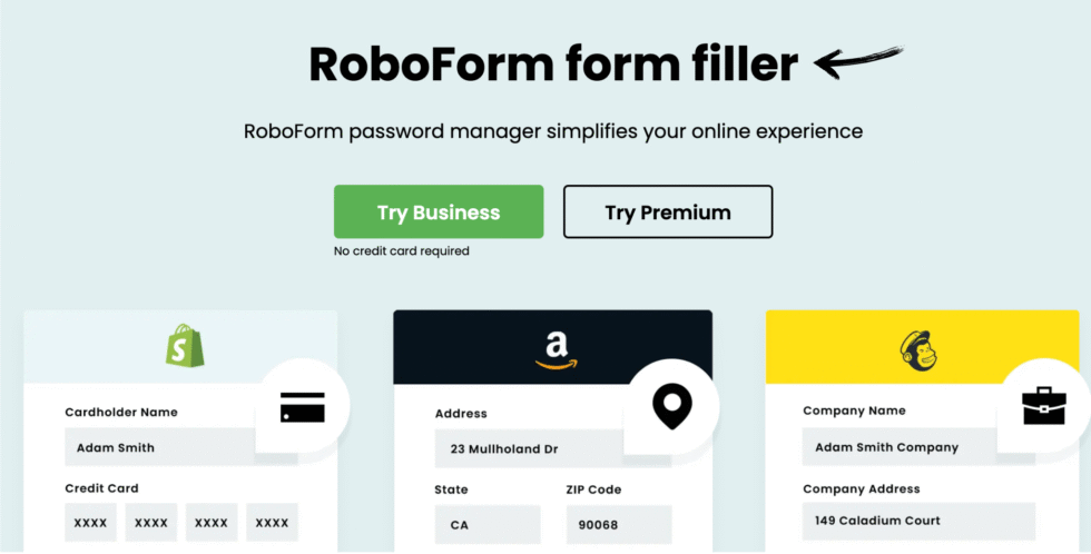 RoboForm Form Filler