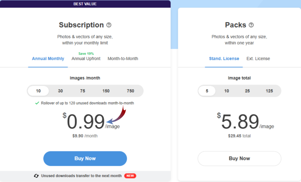 depositphotos pricing