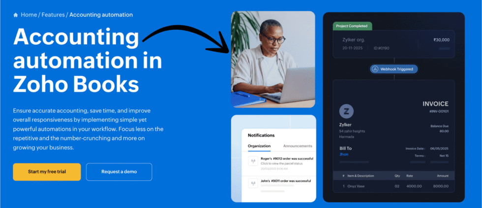 Zoho Books Accounting Automation