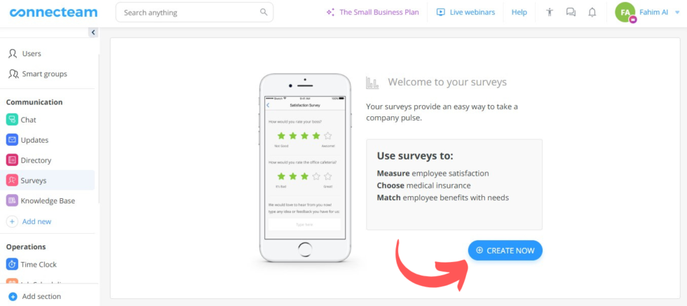 Connecteam Create & Launch Surveys Image