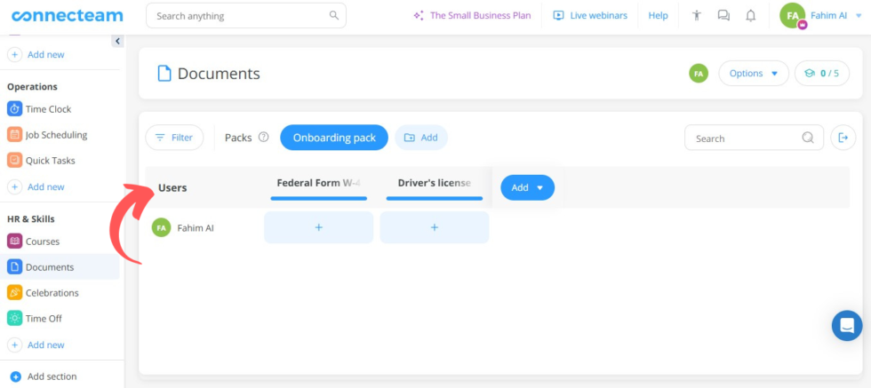Connecteam Document Management Image