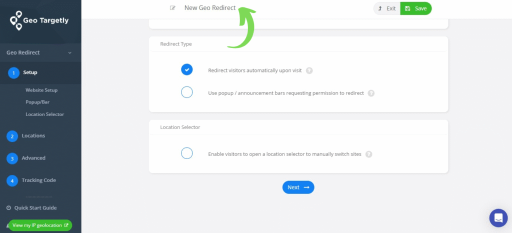 Geo Targetly Geo Redirecting