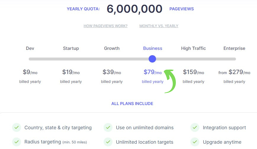Geo Targetly Pricing