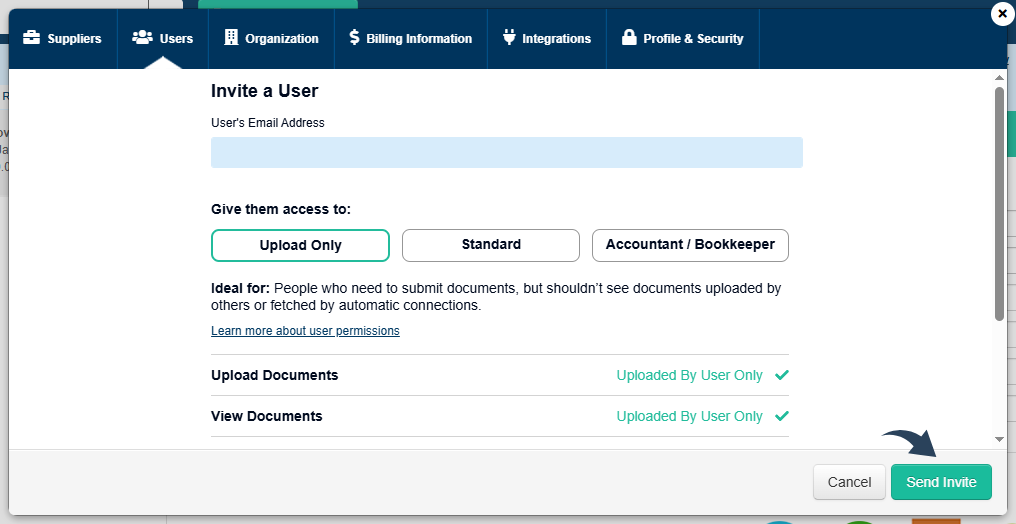 Hubdoc User Collaboration