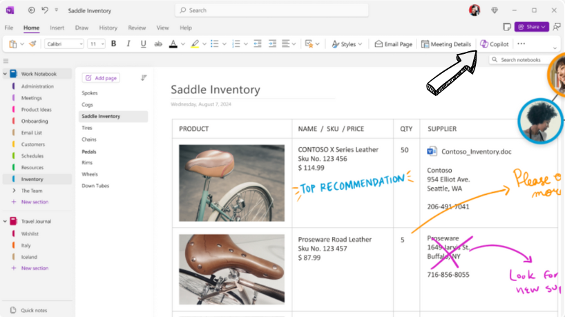 Microsoft OneNote collaboration