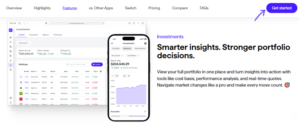 Pelacakan Investasi Quicken