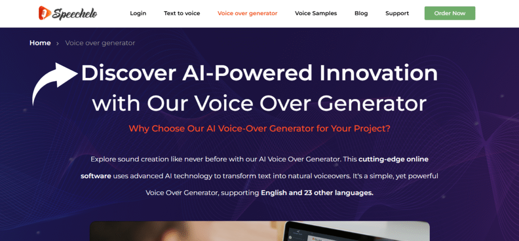 Speechelo Voice Over Generator