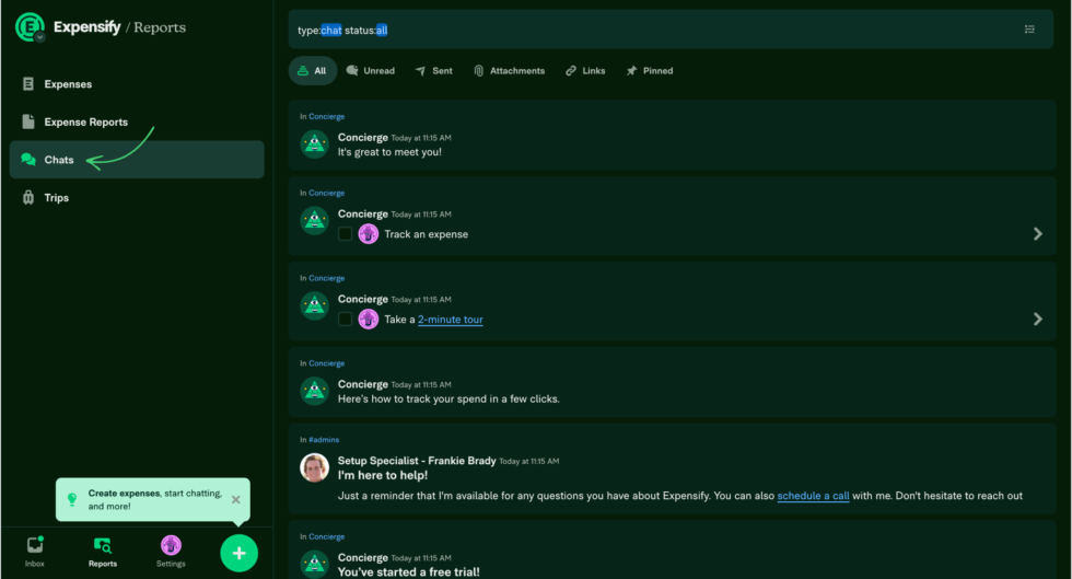 Expensify Easy Chats