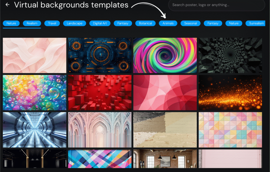 phedra Virtual backgrounds templates
