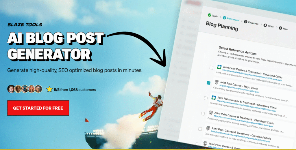 blaze AI Blog Post Generator