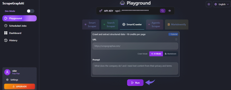 Scrapegraph ai Universal Data Extraction