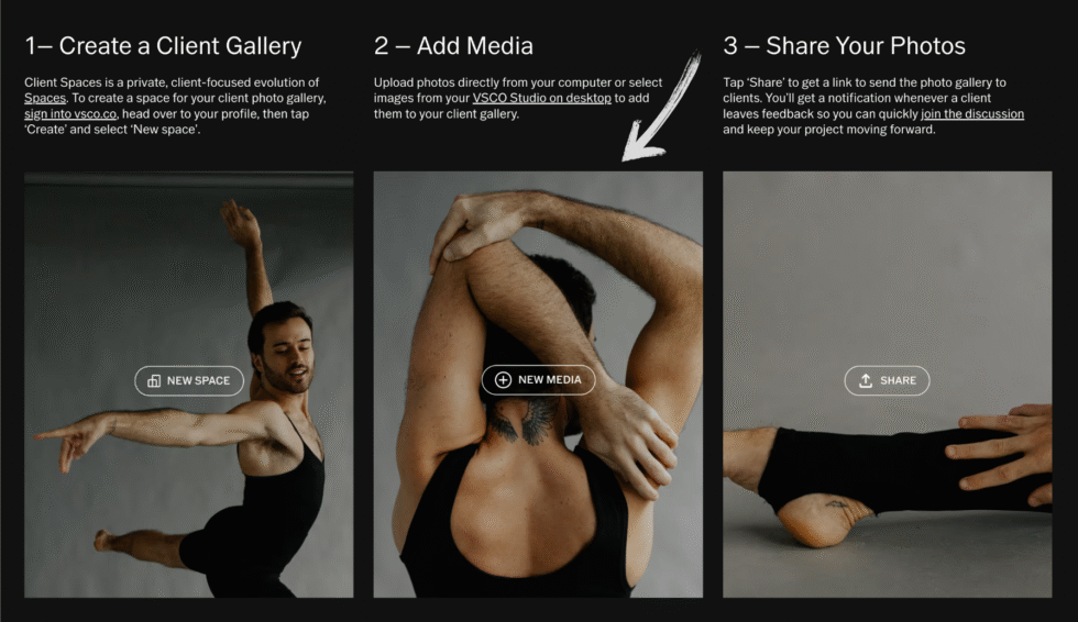VSCO Client Galleries