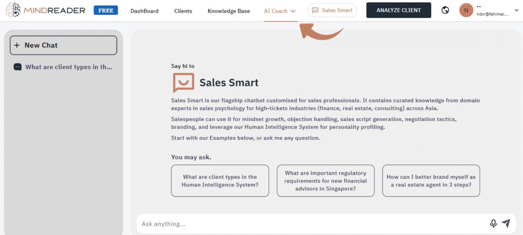 Mindreader AI AI Coach
