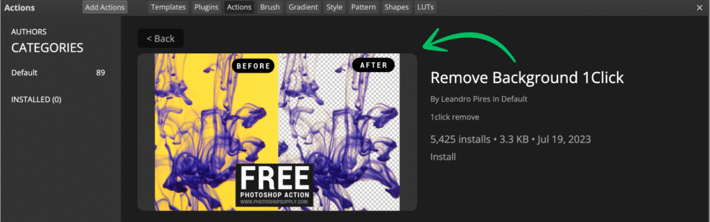 photopea Remove Background 1Click