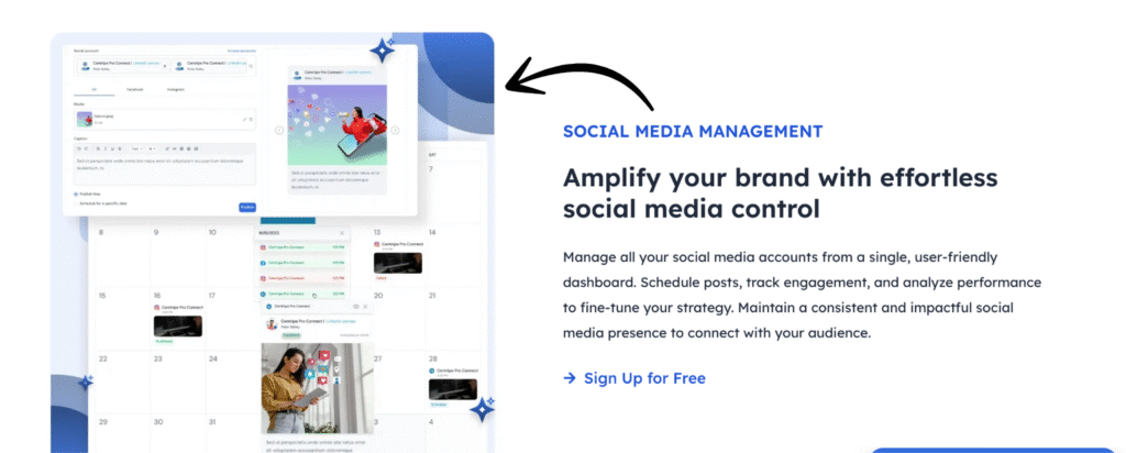 centripe SOCIAL MEDIA MANAGEMENT