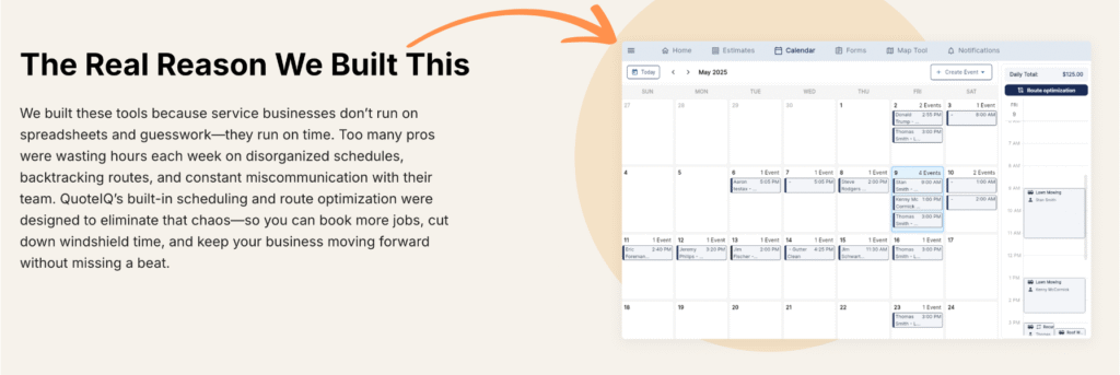 QuoteIQ Review: Best CRM for Your Business in 2025? 6 quoteq Scheduling Jobs