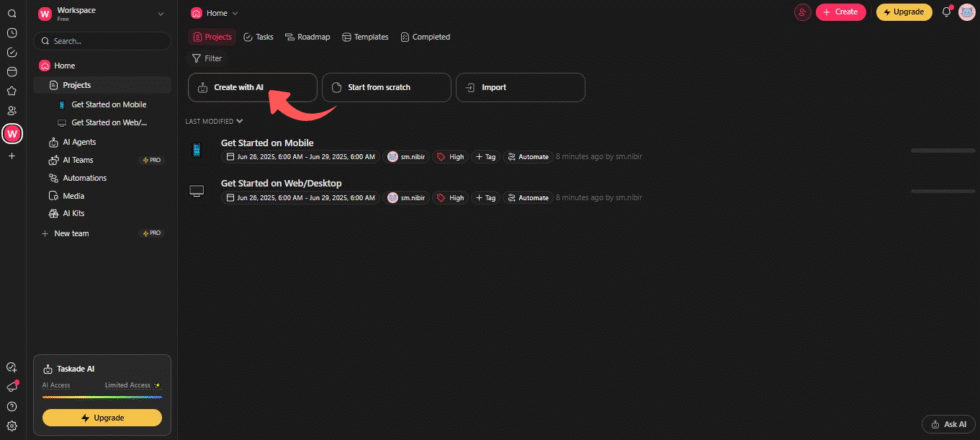 Taskade Personal Experience Image