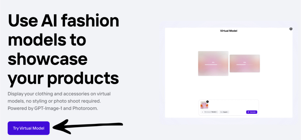 Photoroom Review 2025: Your AI Photo Editor Game-Changer? 11 photoroom Virtual model