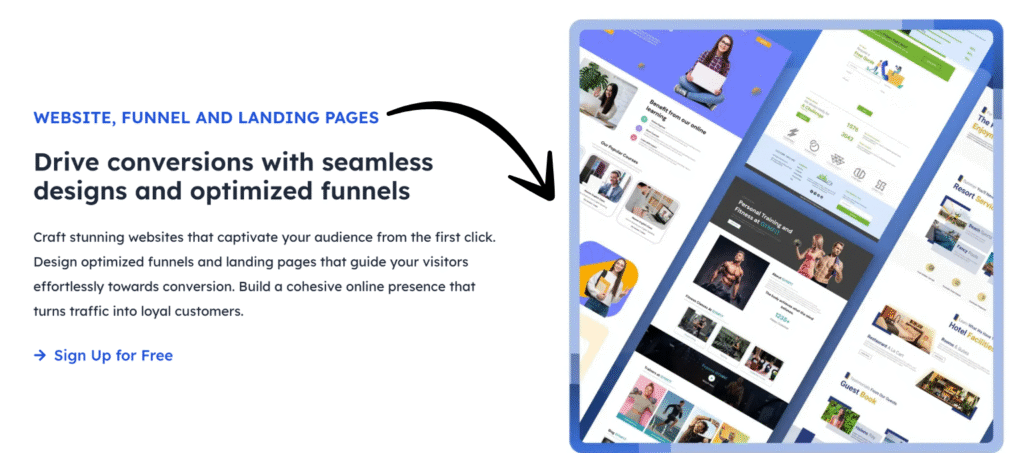 centripe WEBSITE, FUNNEL AND LANDING PAGES