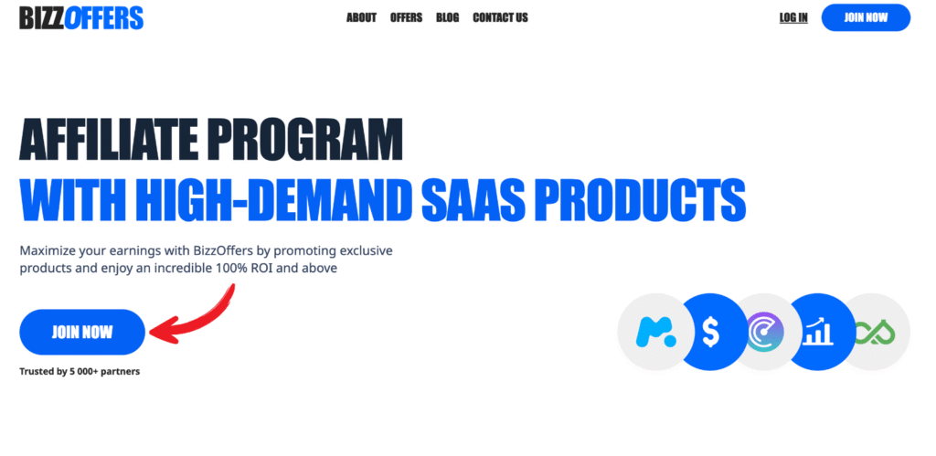 BizzOffers Review: Boost Your Affiliate Income in 2025? 3 bizzoffers homepage