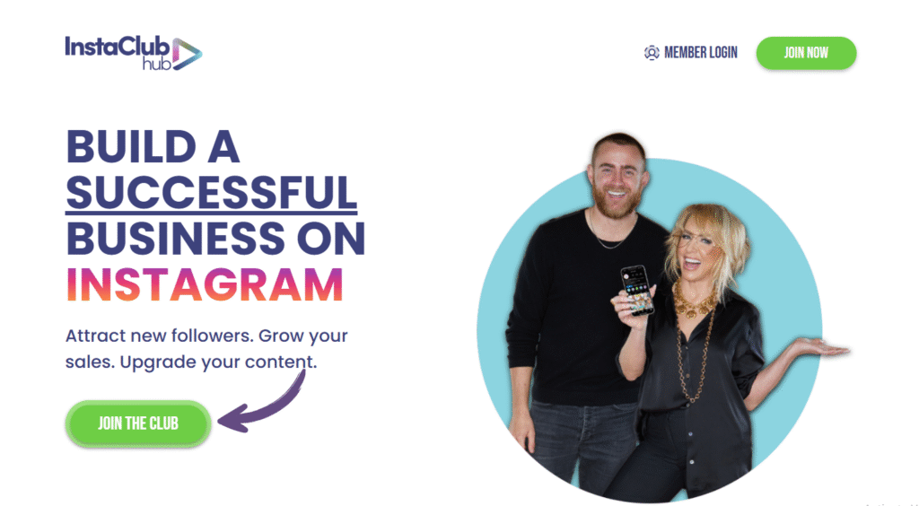 인스타클럽허브 홈페이지