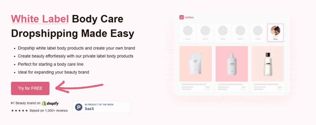 Jubilee Review: The Ultimate Dropshipping Partner in 2025? 6 jubilee white label body care