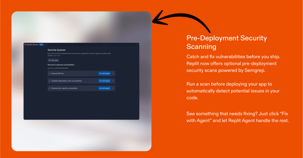 replit Pre-Deployment Security Scanning