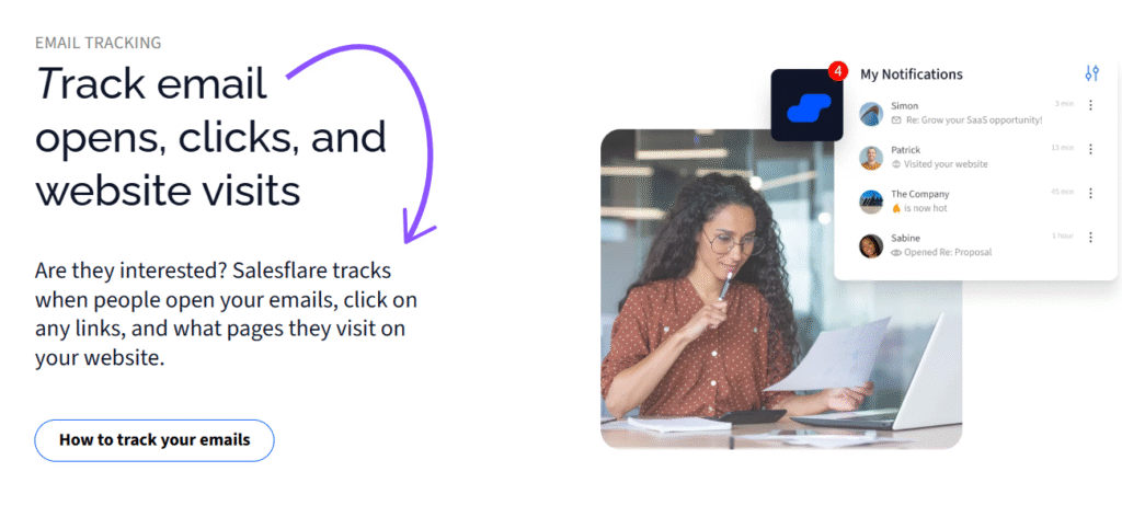 salesflare email tracking