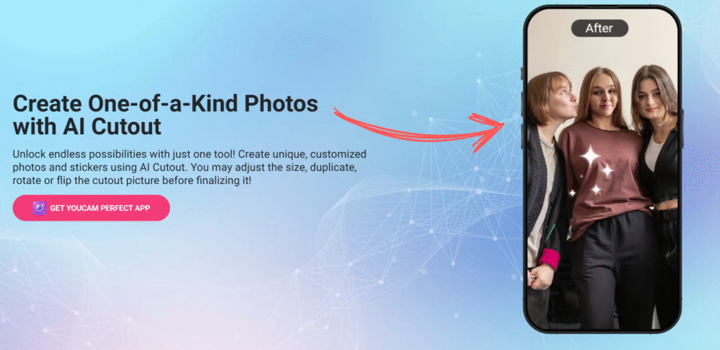 How to Use YouCam Perfect: Complete Guideline in 2025 5 youcam perfect customized stickers using ai cutout