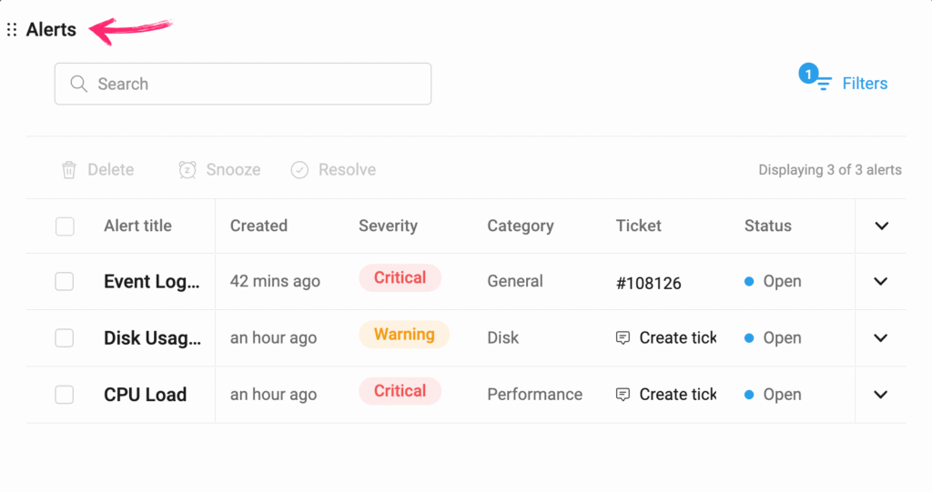 Atera asset management
