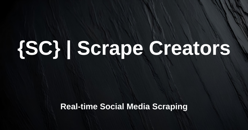 Scrape Creators Review: Best Social Media Scraper in 2025? 1 Creadores de Scrape