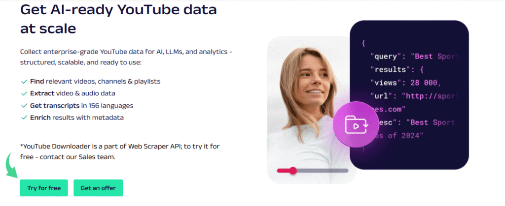 Test d'Oxylabs : le meilleur outil de web scraping en 2025 ? 11 Données YouTube compatibles avec l'IA d'Oxylabs