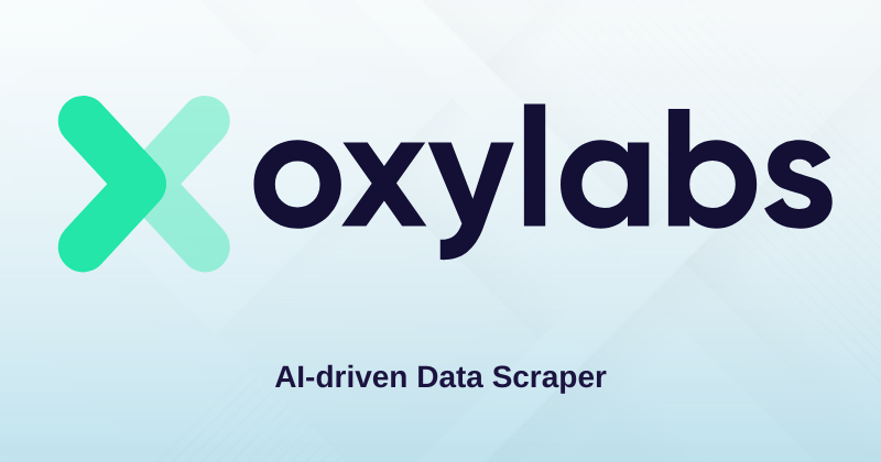 Test d'Oxylabs : le meilleur outil de web scraping en 2025 ? 1 Image vedette d'Oxylabs