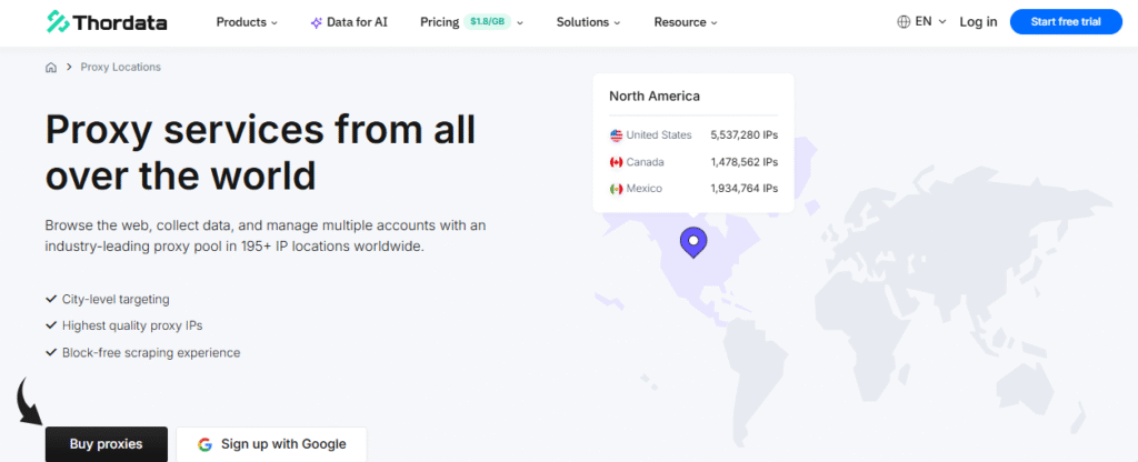 ThorData Review: The Ultimate Guide in 2025 13 Thordata Diverse Proxy Locations