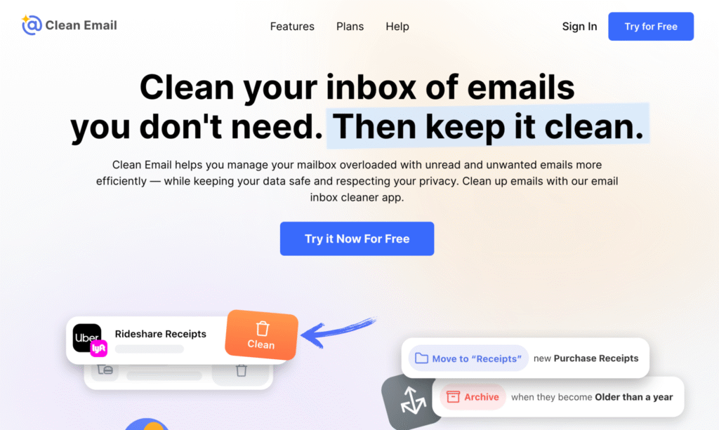 E-Mail reinigen