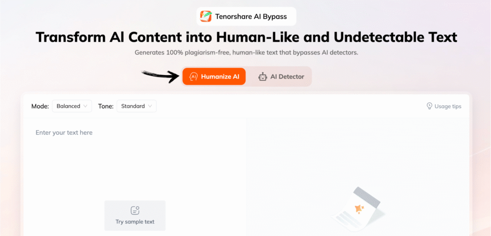 Tenorshare AI Humanizer