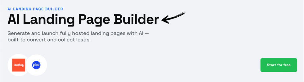 Plai Ai Landing Page Builder