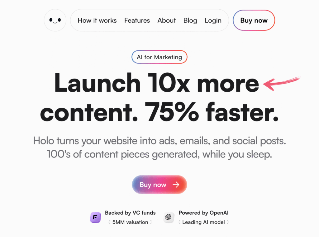 Test de Holo AI : Boostez votre création de contenu en 2025 3 Exécuter l'IA