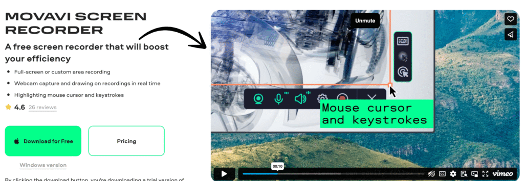 movavi screen recorder