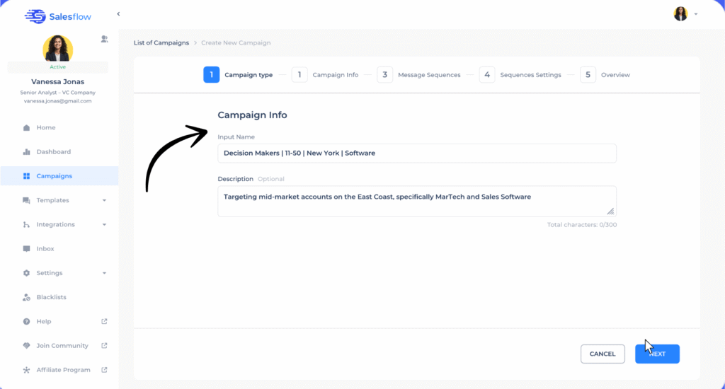 salesflow campaigns